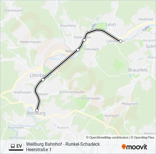 EV Bus Line Map