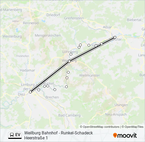 EV Bus Line Map