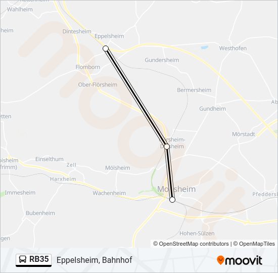 RB35 Bus Line Map