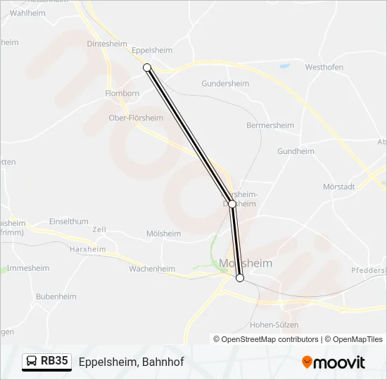 RB35 Bus Line Map
