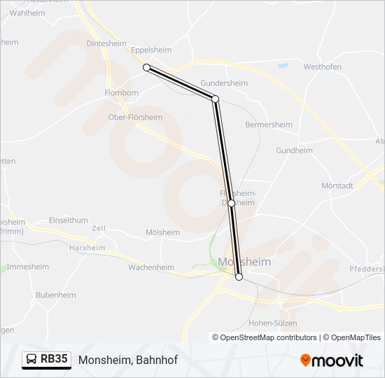RB35 Bus Line Map