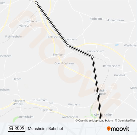 RB35 Bus Line Map