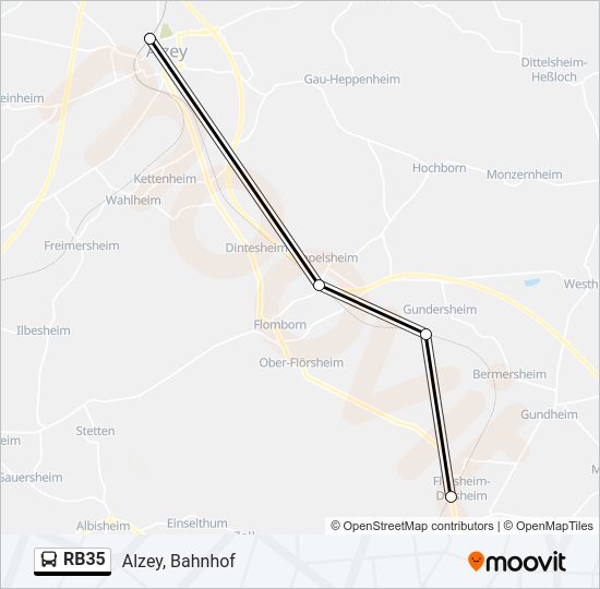 RB35 Bus Line Map