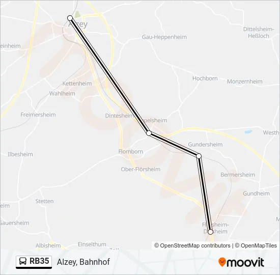 RB35 Bus Line Map