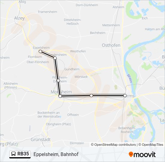 RB35 Bus Line Map