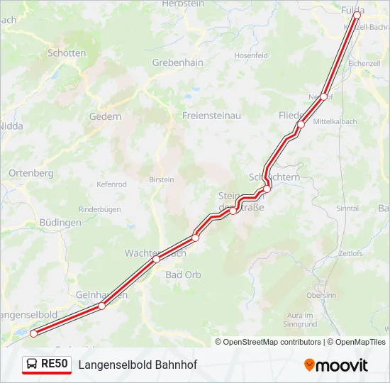 RE50 Bus Line Map