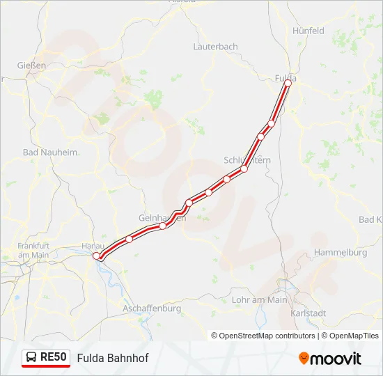 RE50 Bus Line Map