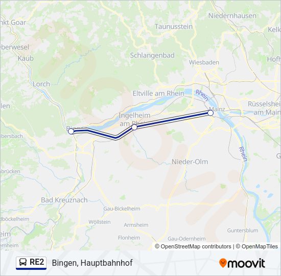 RE2 Bus Line Map