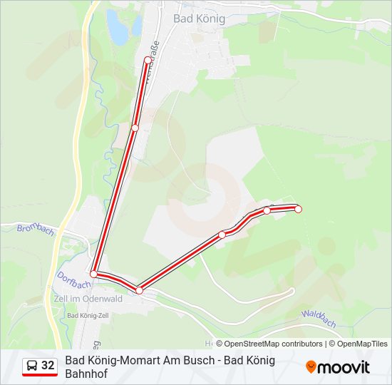 32 Bus Line Map