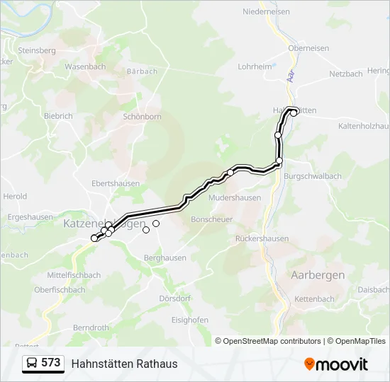 573 Bus Line Map