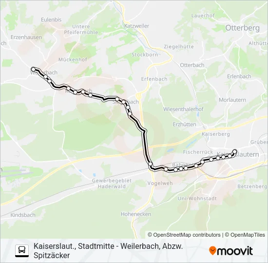 SWK N1 / 121 Bus Line Map