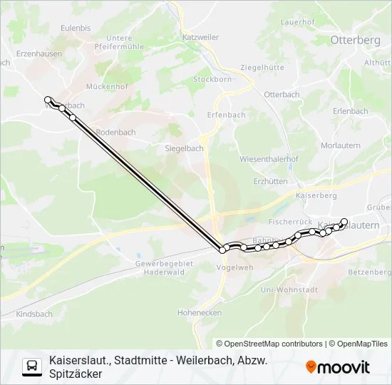 SWK N1 / 121 Bus Line Map