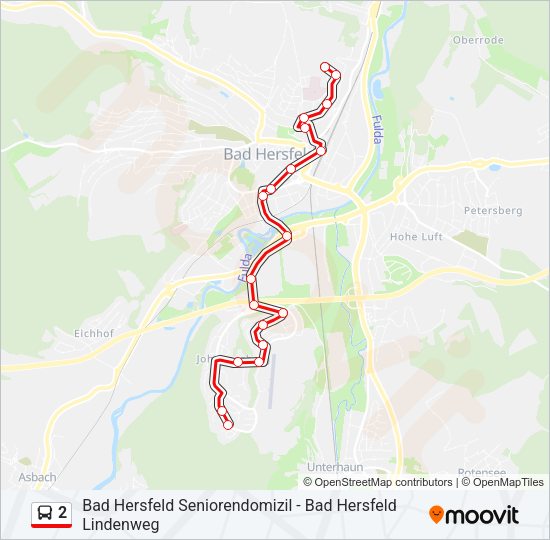 2 Bus Line Map