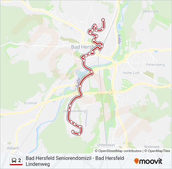 2 Bus Line Map