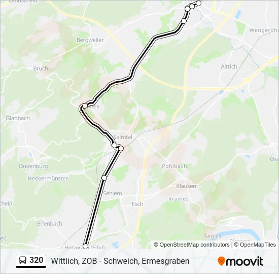 320 Bus Line Map
