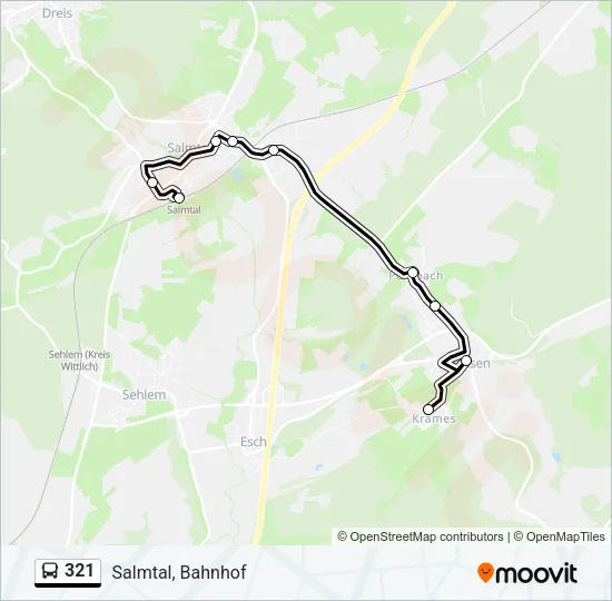 321 Bus Line Map