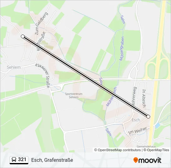 321 Bus Line Map