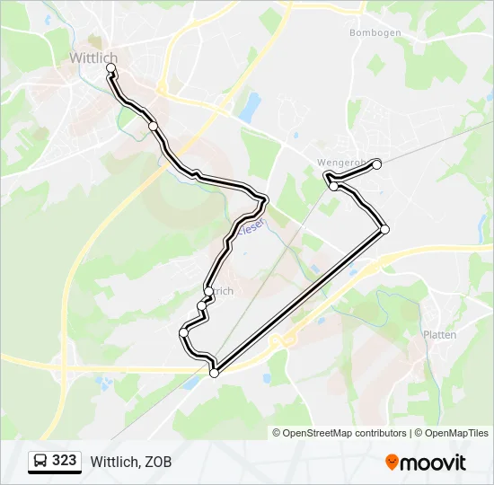 323 Bus Line Map