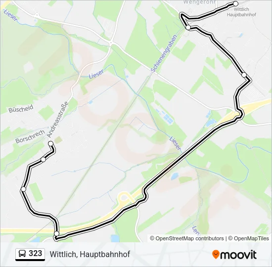 323 Bus Line Map