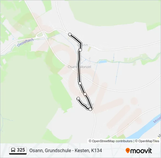 325 Bus Line Map