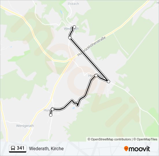 341 Route: Schedules, Stops & Maps - Wederath, Kirche (Updated)