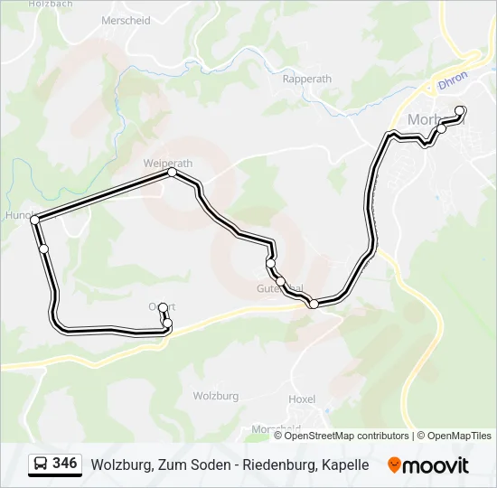 346 Bus Line Map