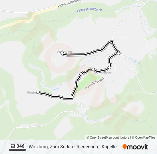346 Bus Line Map