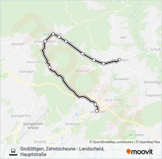 309 RUFBUS Bus Line Map