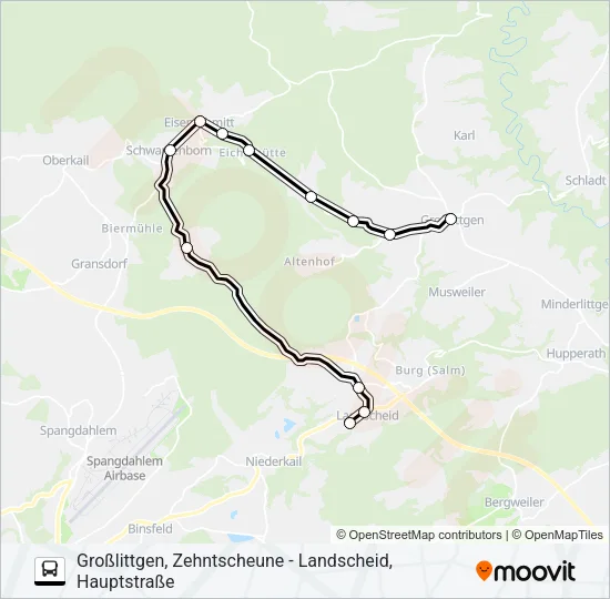 309 RUFBUS Bus Line Map