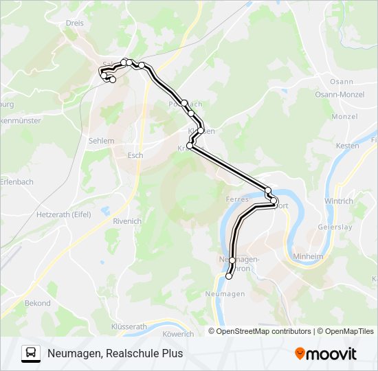 321 RUFBUS Bus Line Map