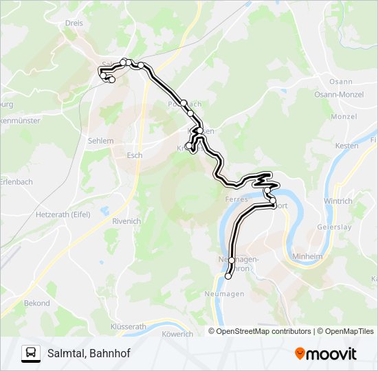 321 RUFBUS Bus Line Map