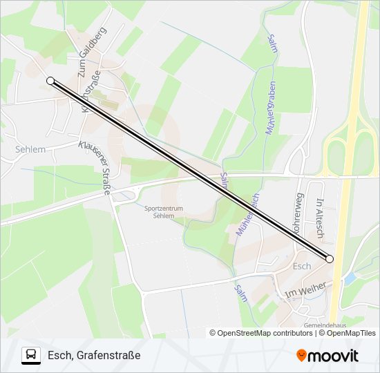 321 RUFBUS Bus Line Map