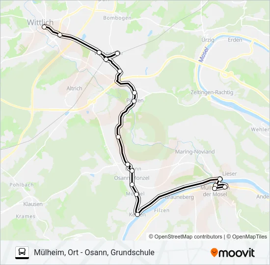324 RUFBUS Bus Line Map