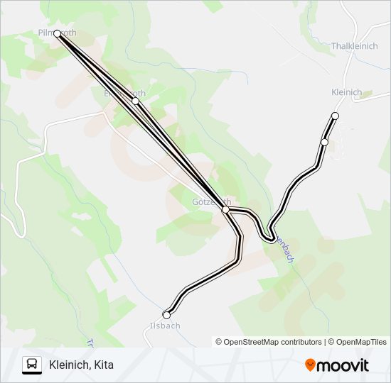 342 RUFBUS Bus Line Map