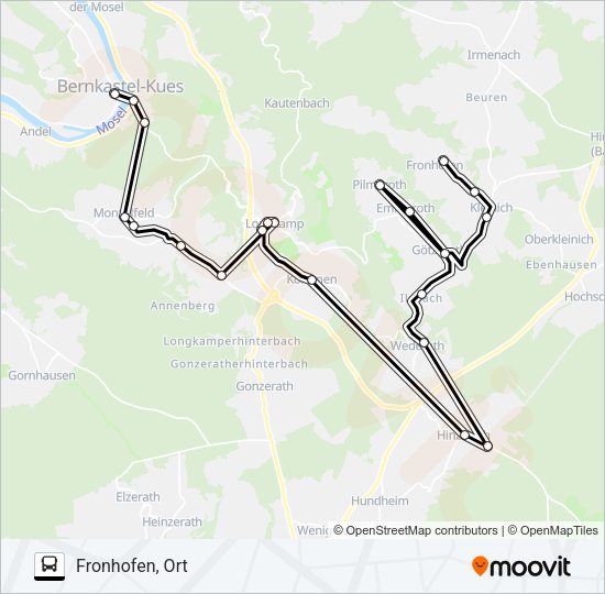 342 RUFBUS Bus Line Map