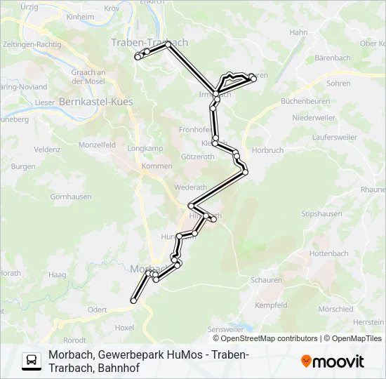 343 RUFBUS Bus Line Map
