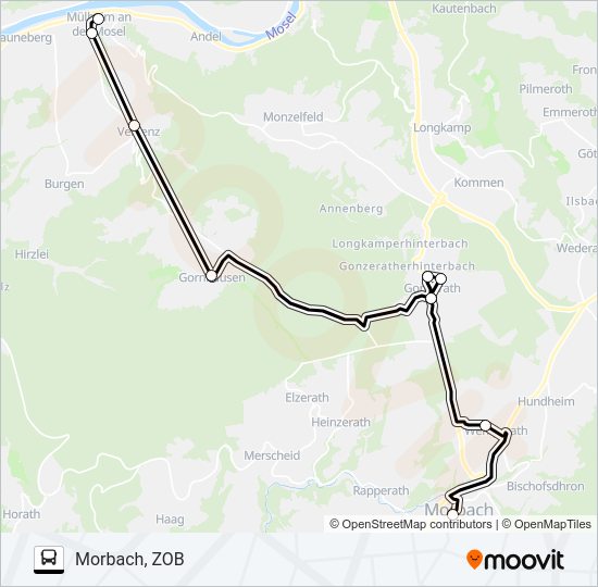 344 RUFBUS Bus Line Map