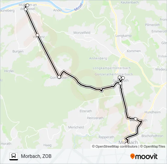 344 RUFBUS Bus Line Map