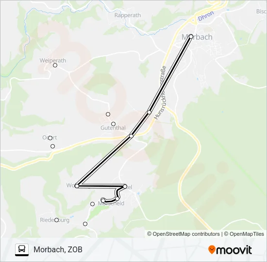 346 RUFBUS Bus Line Map