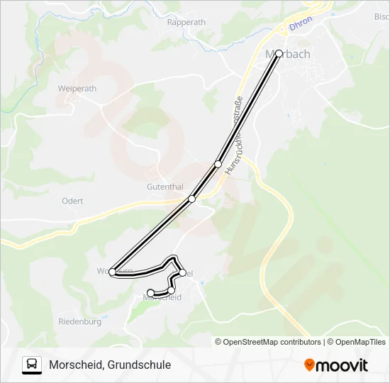 346 RUFBUS Bus Line Map