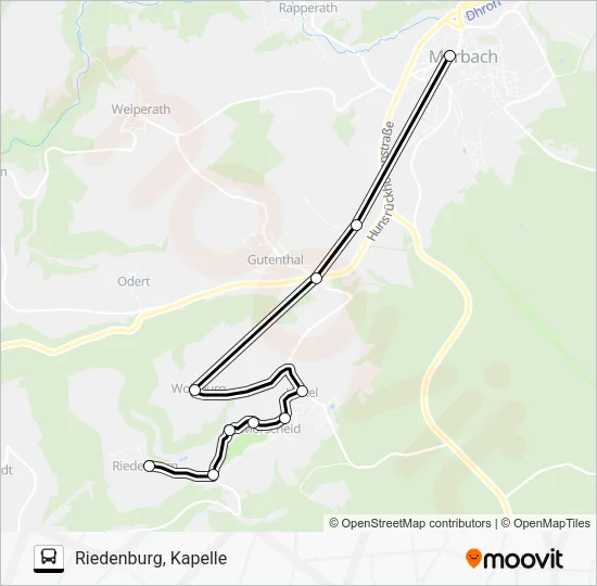 346 RUFBUS Bus Line Map
