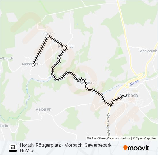 347 RUFBUS Bus Line Map