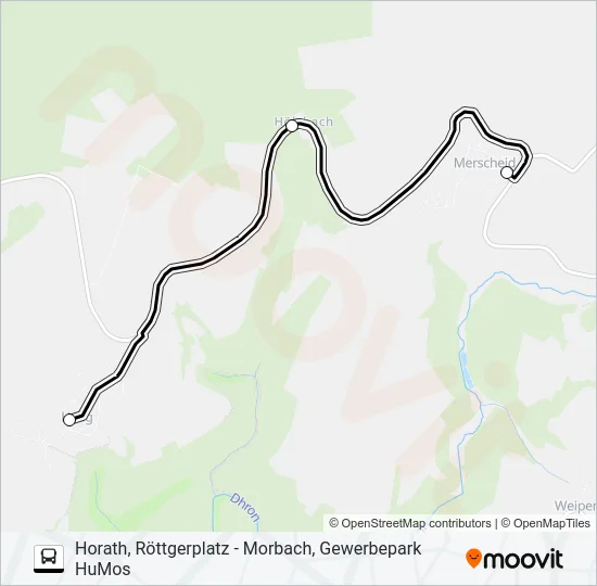 347 RUFBUS Bus Line Map