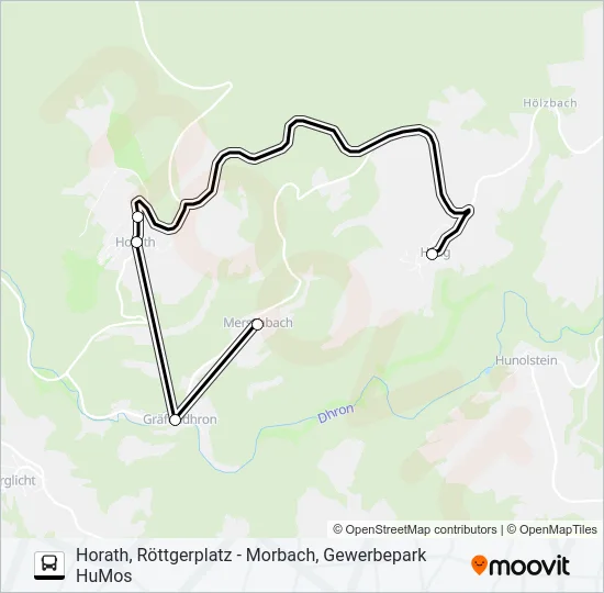 347 RUFBUS Bus Line Map