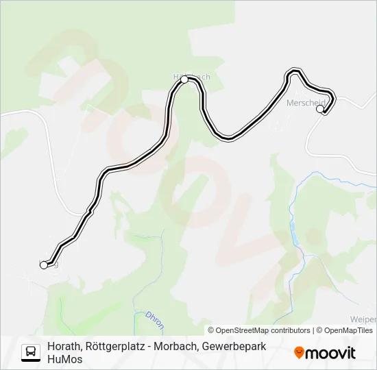 347 RUFBUS Bus Line Map