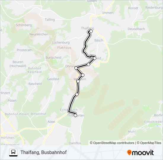 381 RUFBUS Bus Line Map