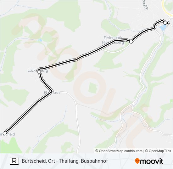 382 RUFBUS Bus Line Map