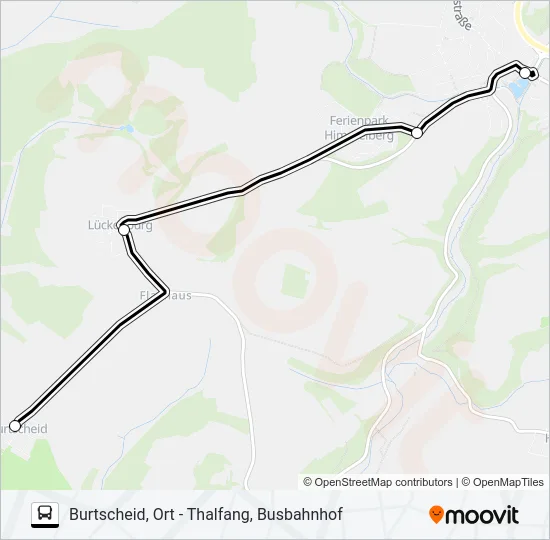 382 RUFBUS Bus Line Map