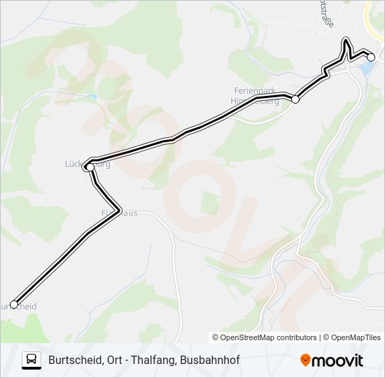 382 RUFBUS Bus Line Map