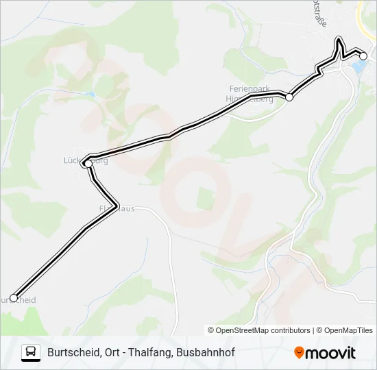 382 RUFBUS Bus Line Map